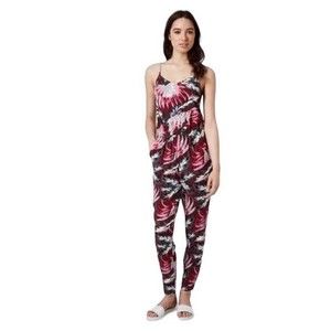 TopShop Jumpsuit Sz 4 Tropical Island Life Floral Romper Pants Vacation
